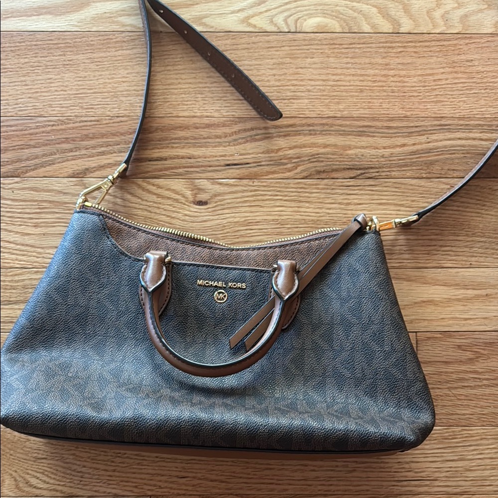 Michael Kors Brown Crossbody Bag with Adjustable Strap